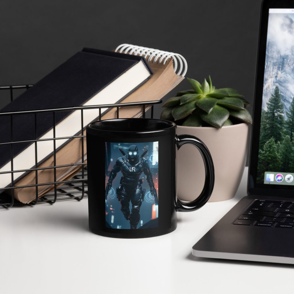Analog Assassin Black Glossy Mug