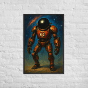 Red e-2000 Framed poster
