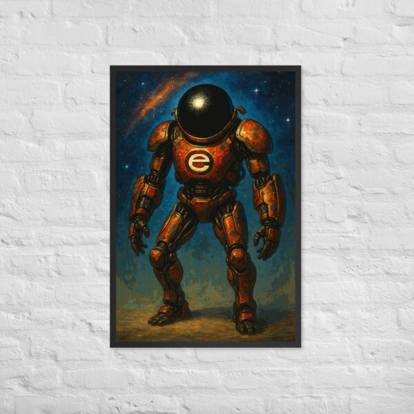 Red e-2000 Framed poster