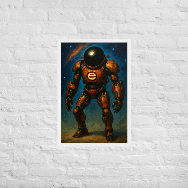 Red e-2000 Framed poster - Image 8
