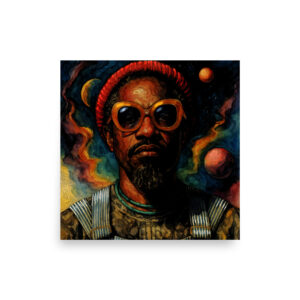 108 Feelings of Afrofuturism: André 3000 (Afrofuturist Portrait Tribute) Poster